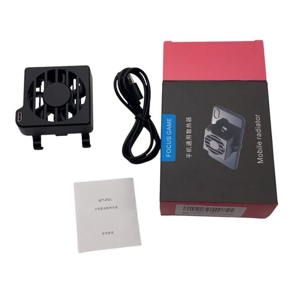 Mobile Phone Cooler Fan Radiator USB Powered Black WT-F01 Gaming Accessory - Picture 1 of 11